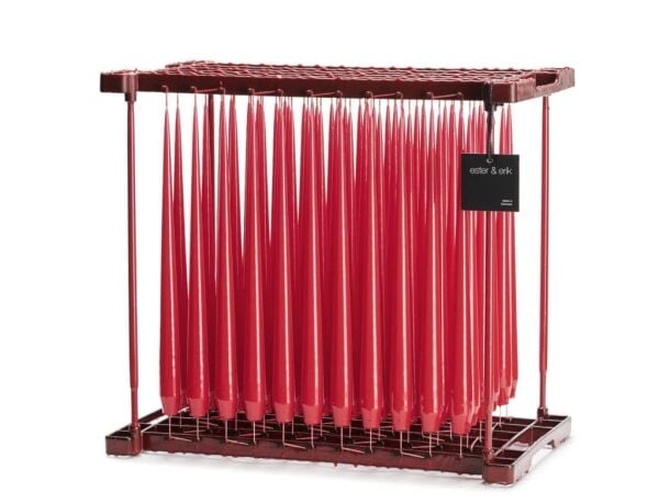 Taper candles true red Lacquer 32 cm