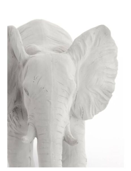 Elephant Dekoratif Obje Krem – 24x17x20,5 cm