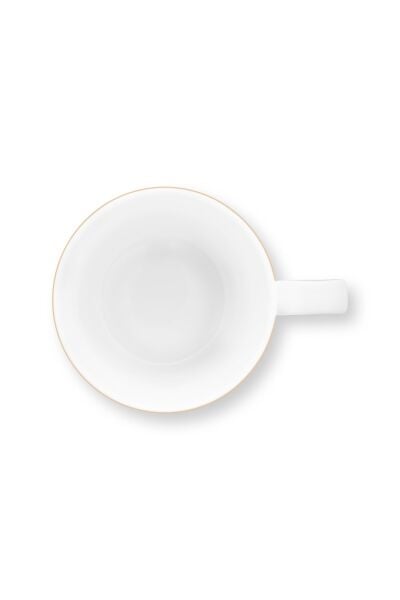 Love Birds Yeşil Çizgili Madalyon Desenli Mug 250 ml