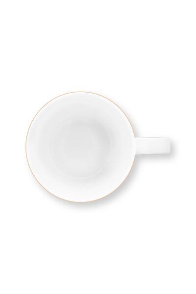 Love Birds Yeşil Çizgili Madalyon Desenli Mug 250 ml