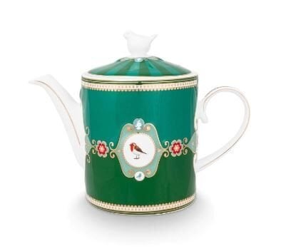 Love Birds Yeşil Madalyon Desenli Demlik 1,3 lt.