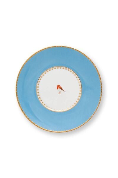 Love Birds Mavi Haki Çizgili Kahve Fincanı 125 ml.