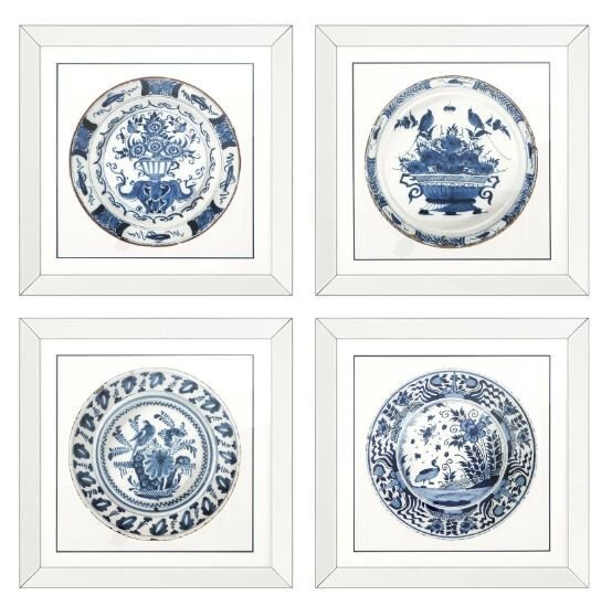 PRINT IMPERIAL CHINA SET OF 4