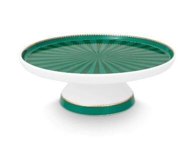 Love Birds Yeşil Mini Kek Standı 24 cm