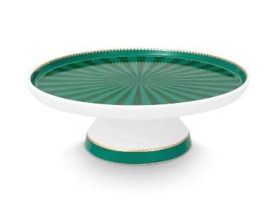 Love Birds Yeşil Mini Kek Standı 24 cm