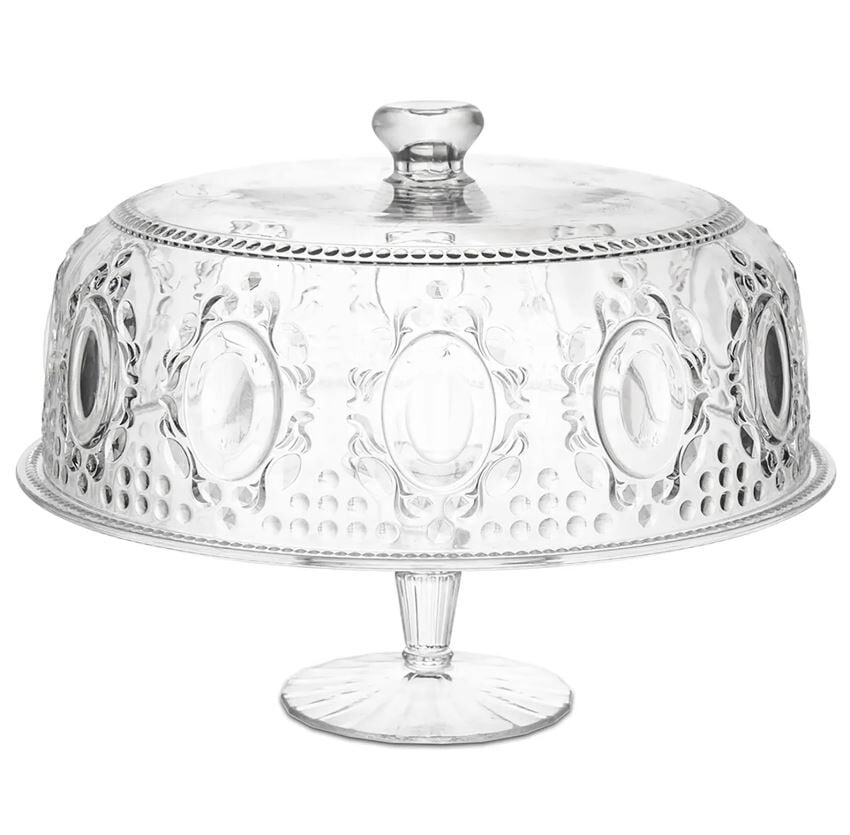 Baci Milano Baroque& Rock-Cafe Kek Standı 32cm Akrilik - Şeffaf