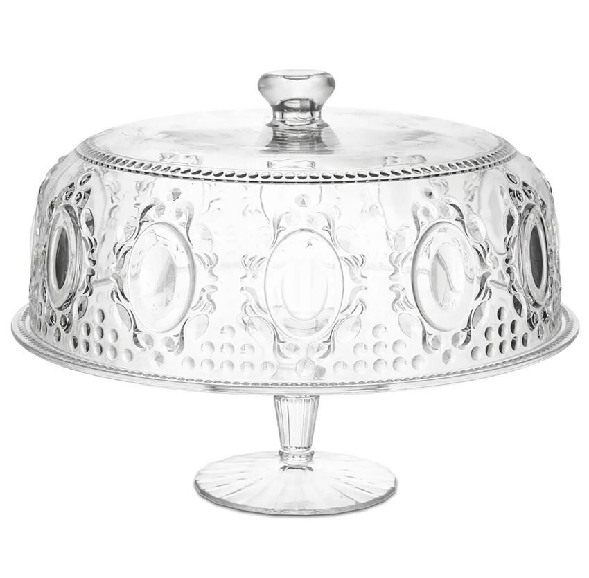 Baci Milano Baroque& Rock-Cafe Kek Standı 32cm Akrilik - Şeffaf