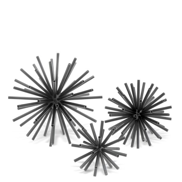 EICHHOLTZ OBJECT METEOR SET OF 3 BRONZE FINISH