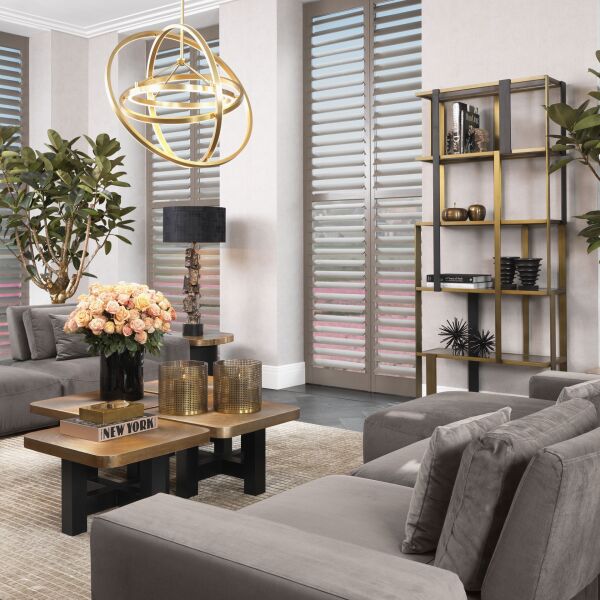 EICHHOLTZ OBJECT METEOR SET OF 3 BRONZE FINISH