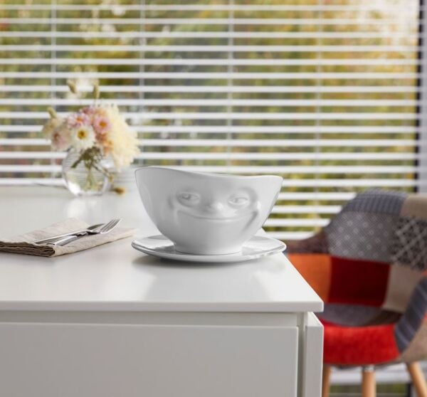 Grinning- beyaz kase, 1000ml