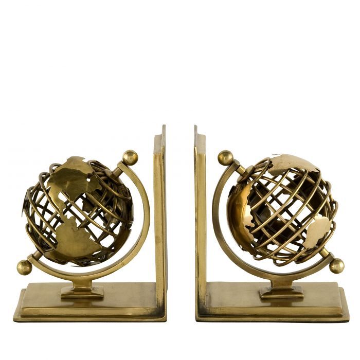 BOOKEND GLOBE 2'Lİ SET ANTİK