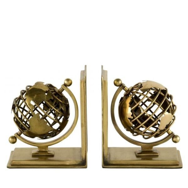 BOOKEND GLOBE 2'Lİ SET ANTİK