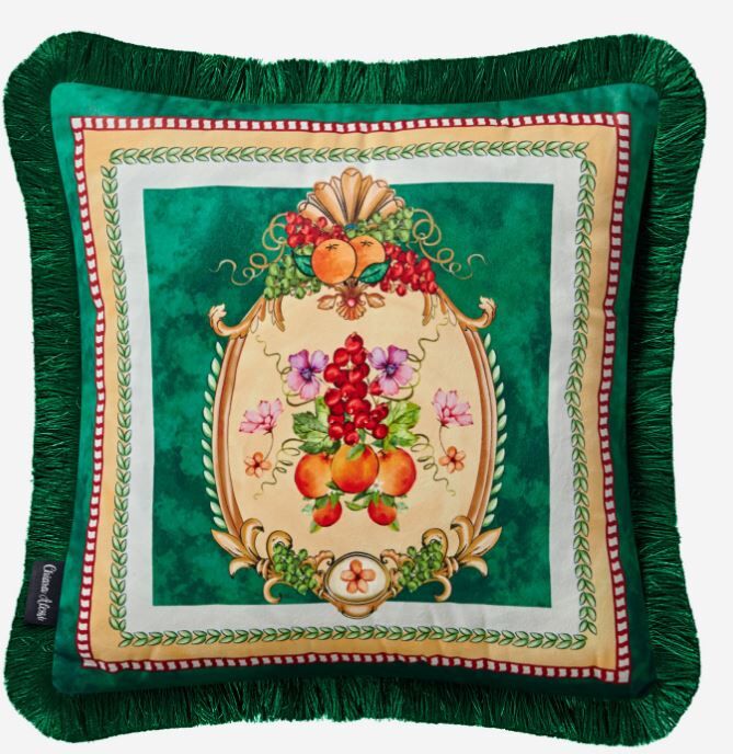 CARPE DIEM MEYVE BAHÇESİ 2 DESENLİ YASTIK 45*45 CM