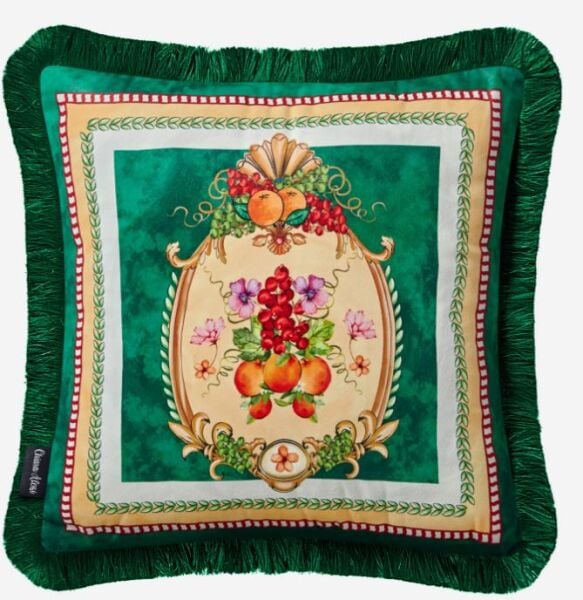 CARPE DIEM MEYVE BAHÇESİ 2 DESENLİ YASTIK 45*45 CM