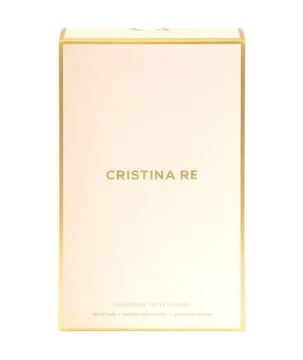 Champagne Flute Rose Crystal - Set of 2