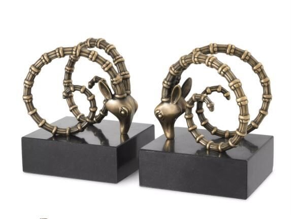 BOOKEND IBEX 2'Lİ SET PİRİNÇ