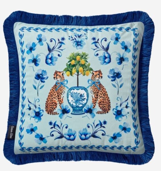 LEOPAR DESENLİ YASTIK 45*45 CM