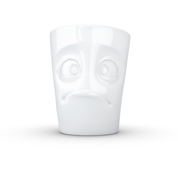 Baffled- beyaz kupa, 350 ml