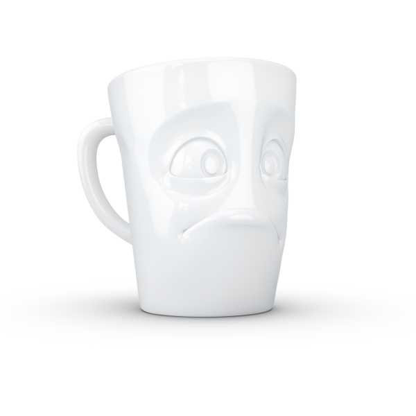 Baffled- beyaz kupa, 350 ml