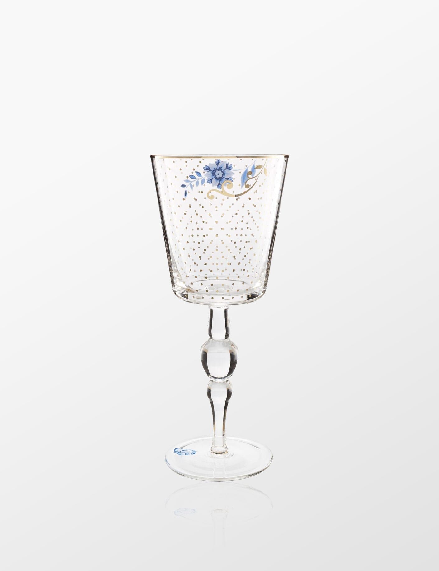 ROYAL ŞARAP KADEHİ ALTIN PUANTİYELİ 360ML