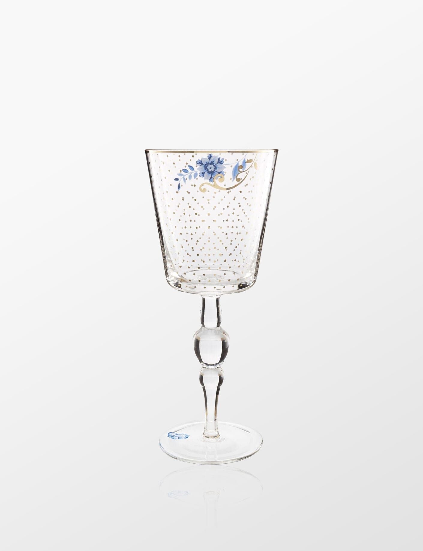 ROYAL ŞARAP KADEHİ ALTIN PUANTİYELİ 360ML