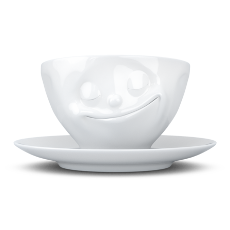 Happy- beyaz çay fincanı, 200 ml