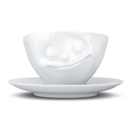 Happy- beyaz çay fincanı, 200 ml