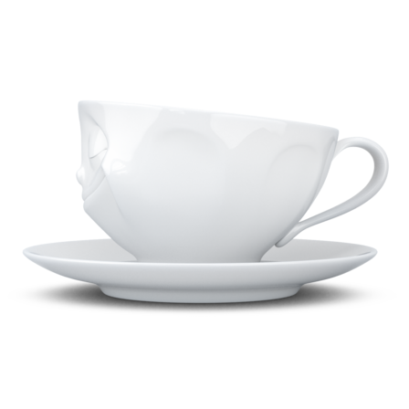 Happy- beyaz çay fincanı, 200 ml