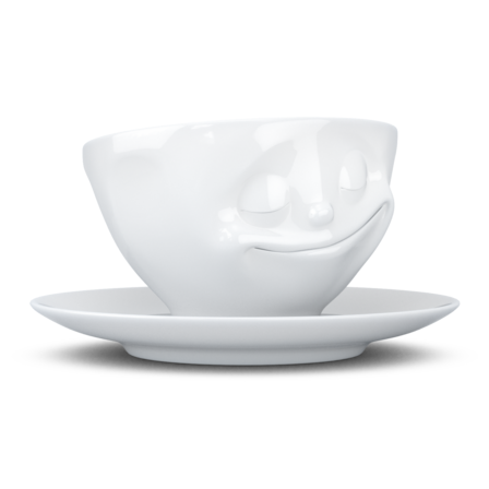 Happy- beyaz çay fincanı, 200 ml