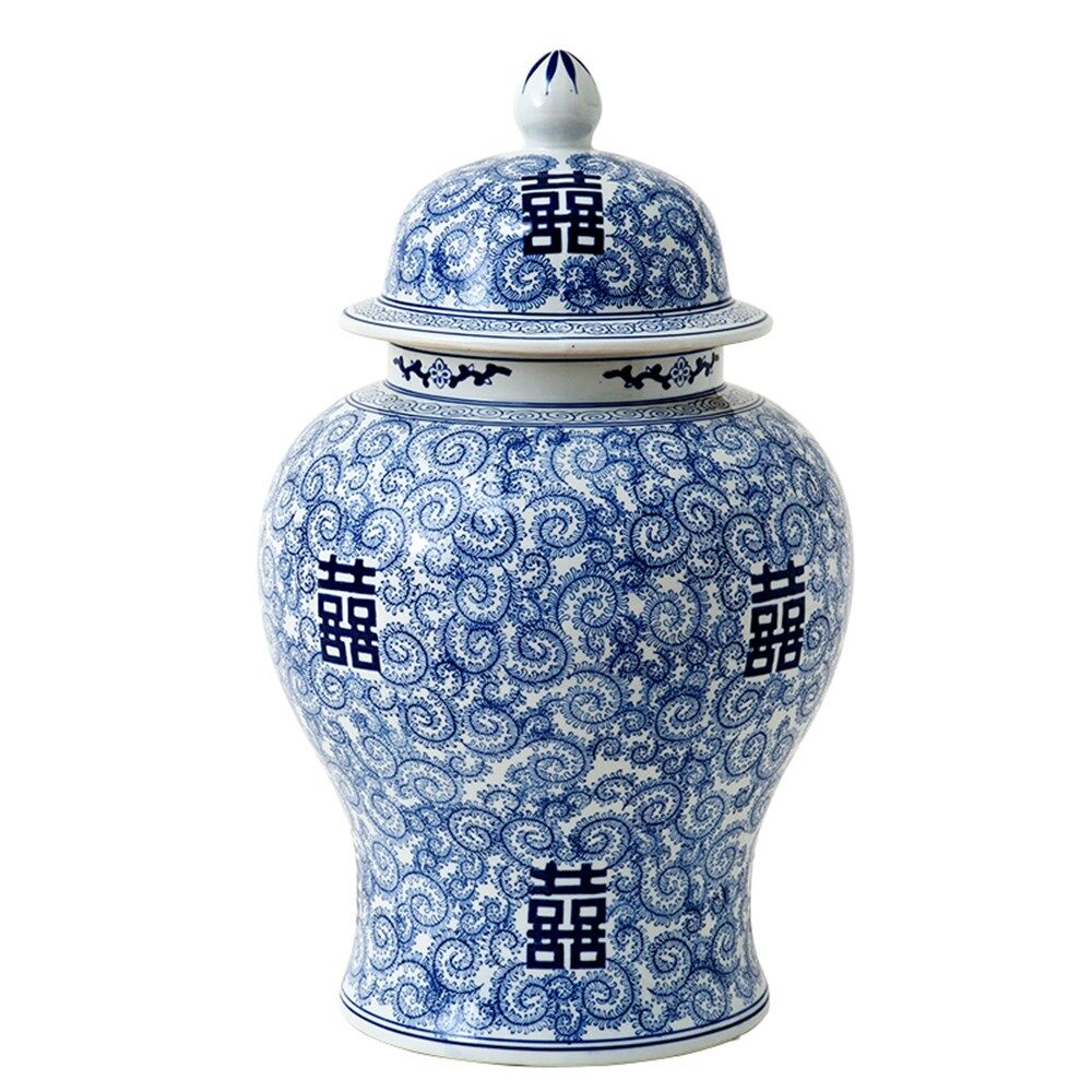 VASE GLOMOUR CHINESE BLUE XL