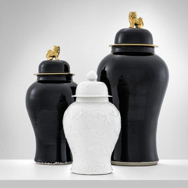 VASE GOLDEN DRAGON L