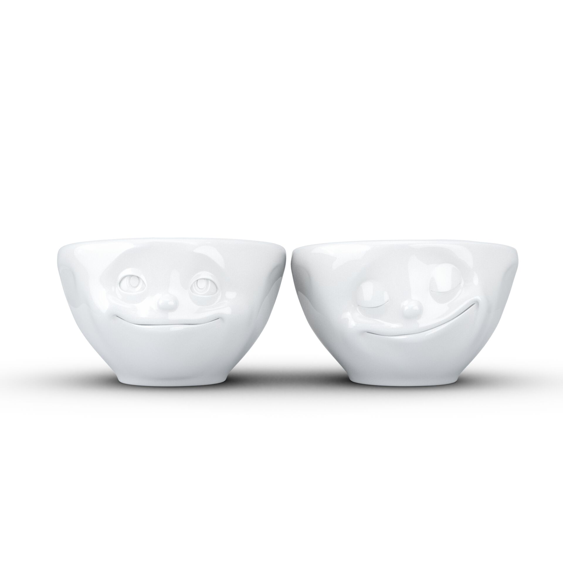 Dreamy & Happy- beyaz ikili küçük kase set, 100 ml