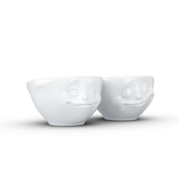 Dreamy & Happy- beyaz ikili küçük kase set, 100 ml