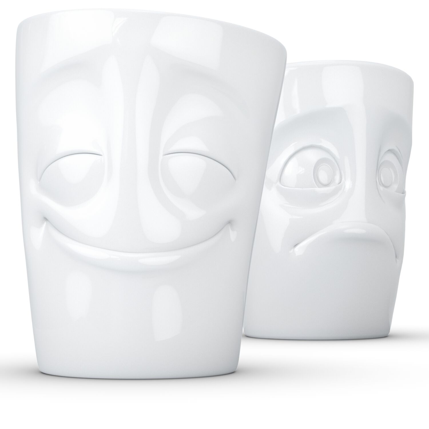 Cheery & Bafflede- beyaz ikili bardak seti, 350 ml