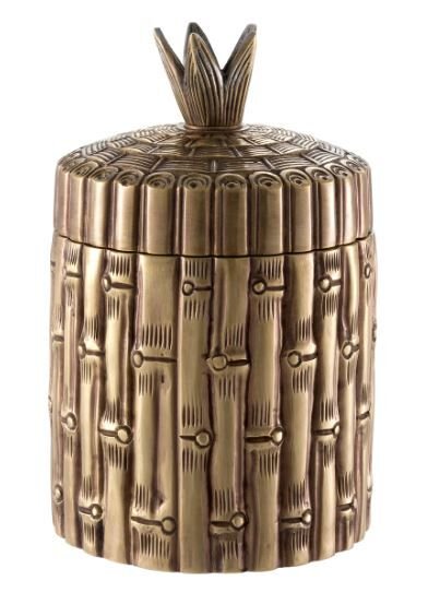Box Bamboo round vintage