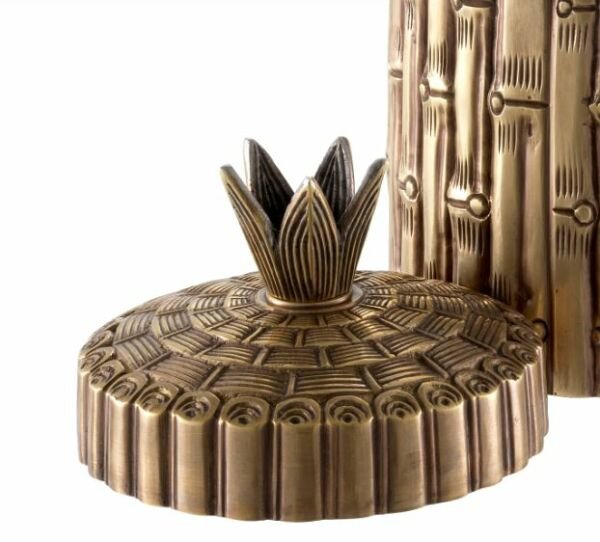 Box Bamboo round vintage