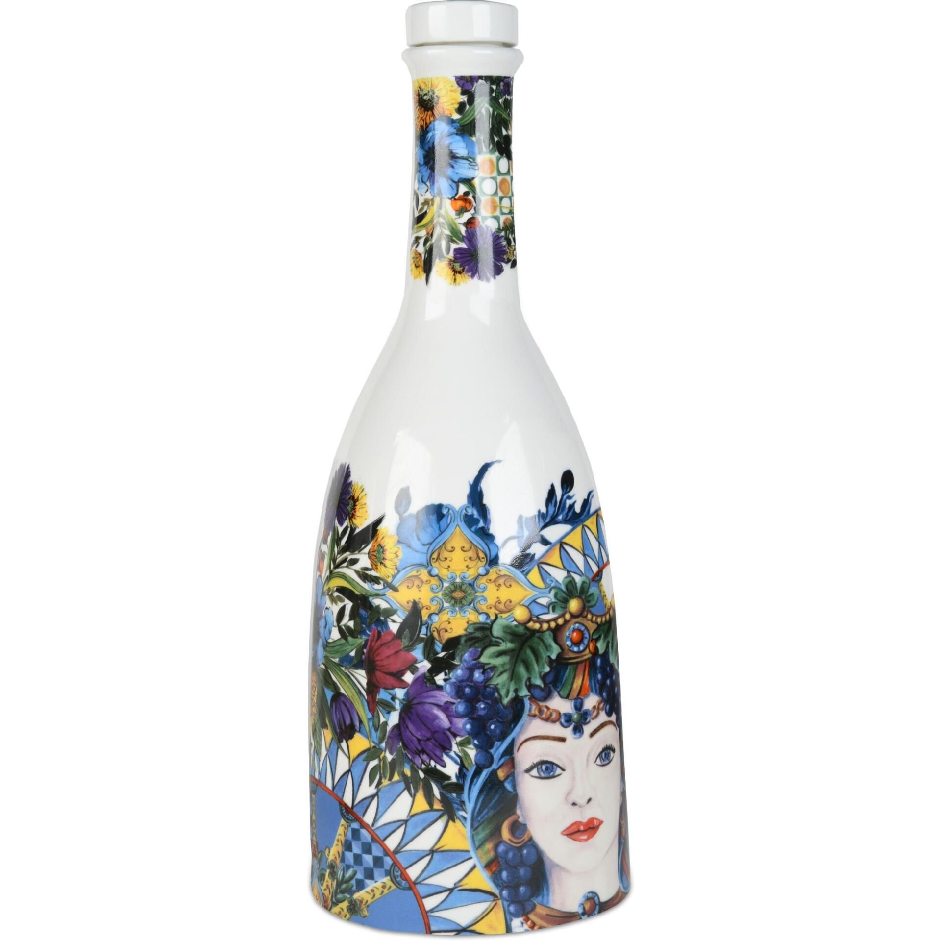 Milano Mavi Porselen Şişe