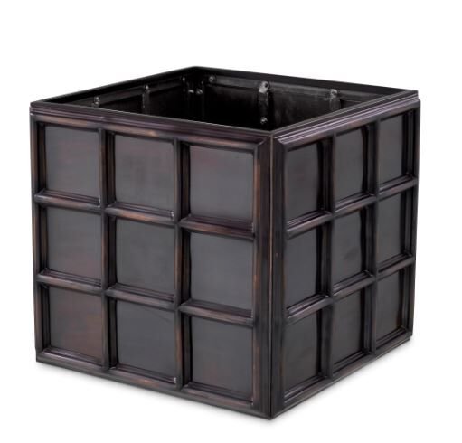 Planter Grid S antique bronze