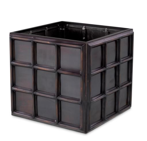 Planter Grid S antique bronze