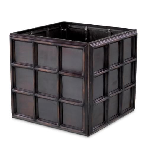 Planter Grid S antique bronze