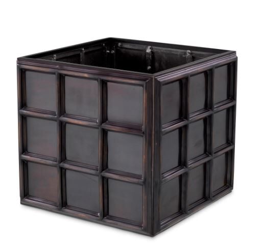 Planter Grid S antique bronze