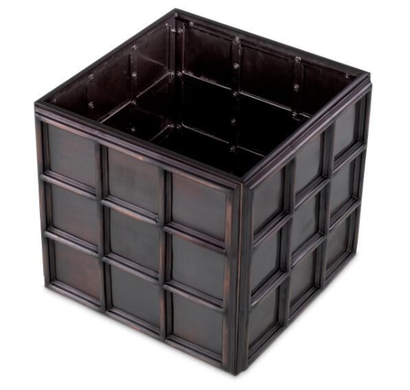 Planter Grid S antique bronze