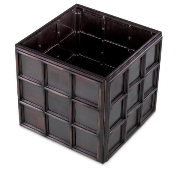 Planter Grid S antique bronze