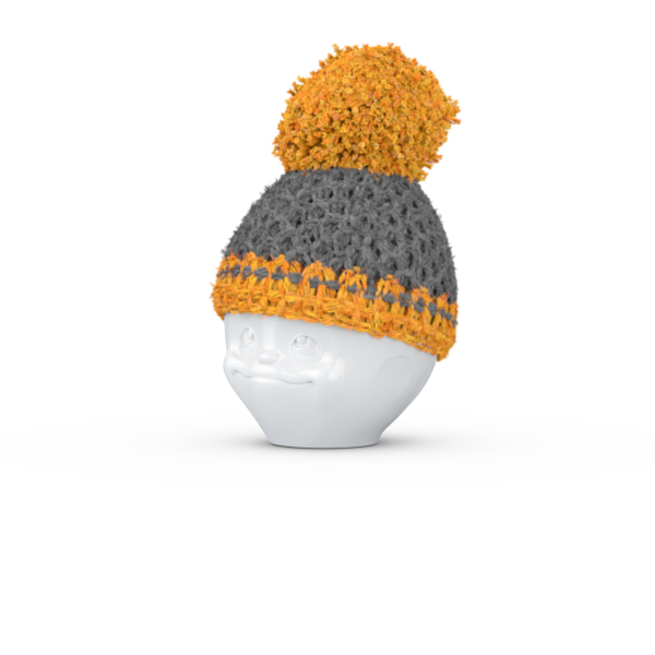 Yumurtalık şapkası gri / turuncu