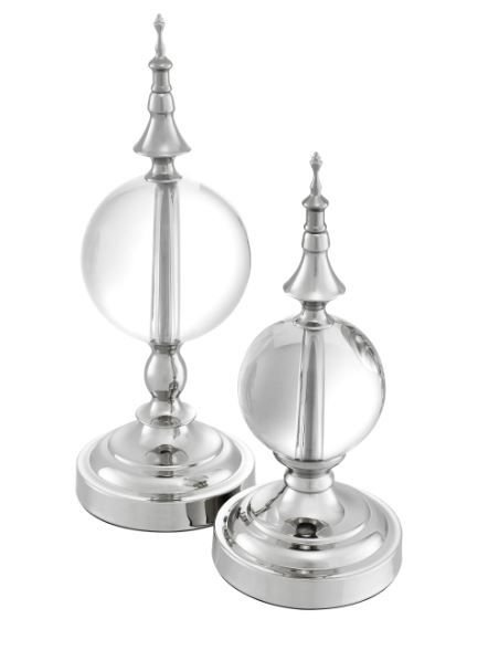 Object Zamora nickel finish set of 2 S & L