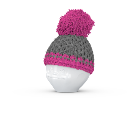 Yumurtalık şapkası gri / magenta