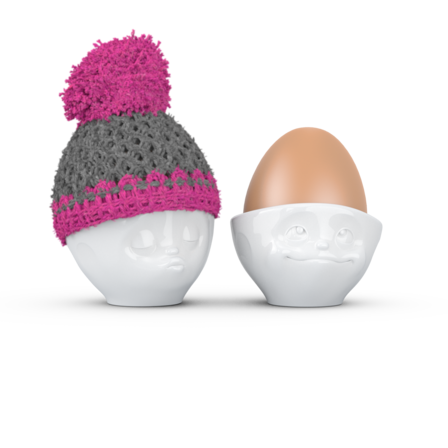 Yumurtalık şapkası gri / magenta