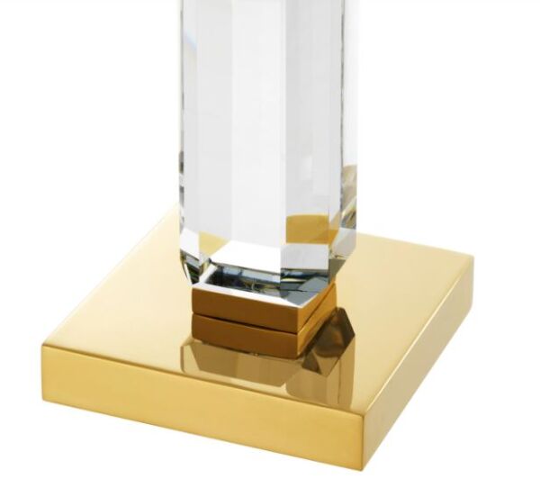 Candle Holder Livia gold finish clear set of 3