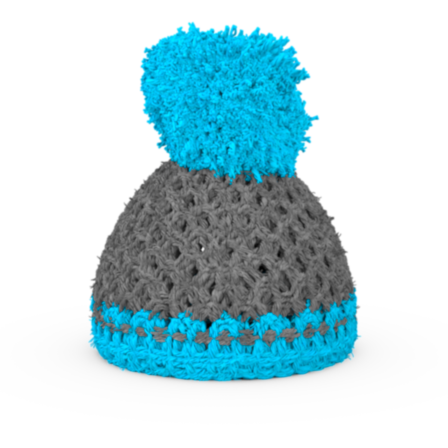 Yumurtalık şapkası gri / turkuaz