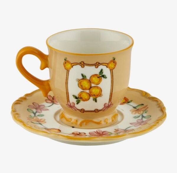 IL SIGNO TURUNCU TÜRK KAHVESİ FİNCANI 2 Lİ SET